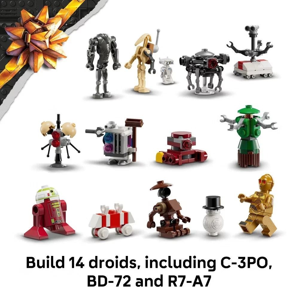 2025 LEGO Star Wars Advent Calendar # 75418 Kids 24-Gift Building Toy 263 Pieces - Picture 5 of 10